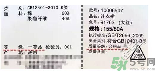 衣服一等品是什么意思？衣服一等品和合格品哪個(gè)好？