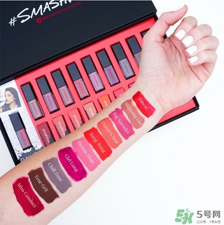 smashbox液體唇膏色號 smashbox液體唇膏試色圖