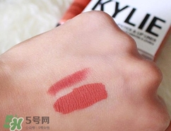 kylie cosmetics口紅pumpkin色號試色