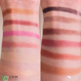 huda beauty玫瑰金眼影盤眼妝教程_試色圖