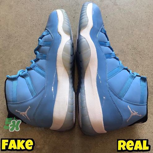 air jordan 11北卡藍(lán)真假怎么分辨？aj11北卡藍(lán)真假鑒定