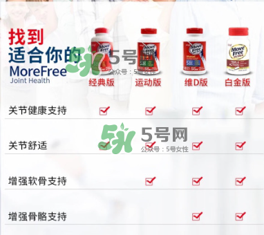 movefree紅藍(lán)綠區(qū)別 movefree維骨力有哪幾款？