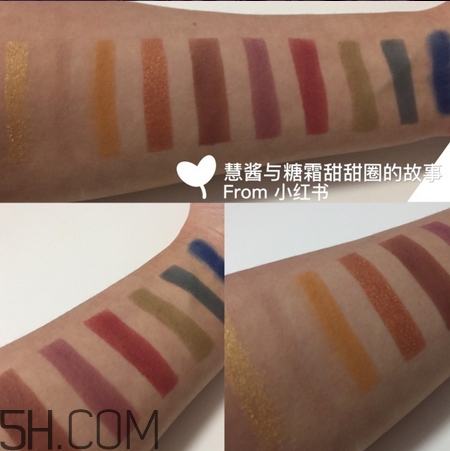 jeffree star androgyny眼影盤(pán)色號(hào)_試色圖