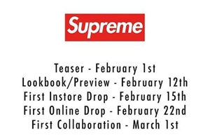 supreme2018春夏系列什么時候發(fā)售？