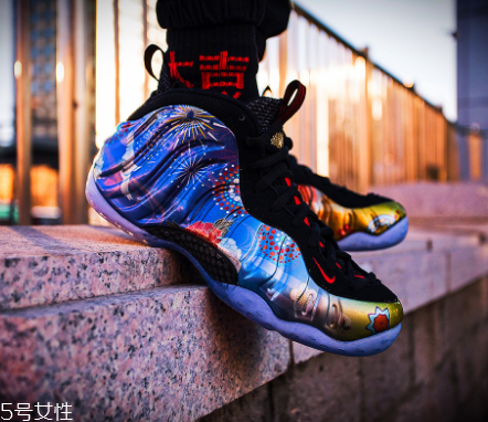 nike air foamposite one cny新年煙花噴開箱測評