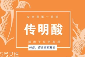 傳明酸白天能用嗎？