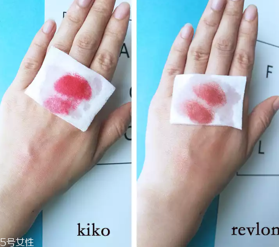 kiko和revlon口紅哪個好 kiko和revlon口紅對比測試