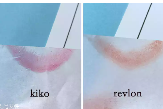 kiko和revlon口紅哪個好 kiko和revlon口紅對比測試