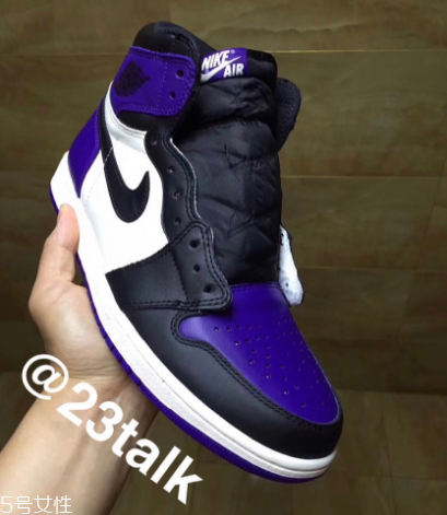 aj1 court purple黑紫腳趾發(fā)售時間_實(shí)物曝光