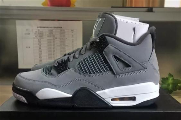 aj4 cool grey開箱測評 aj4酷灰復刻開箱實物圖