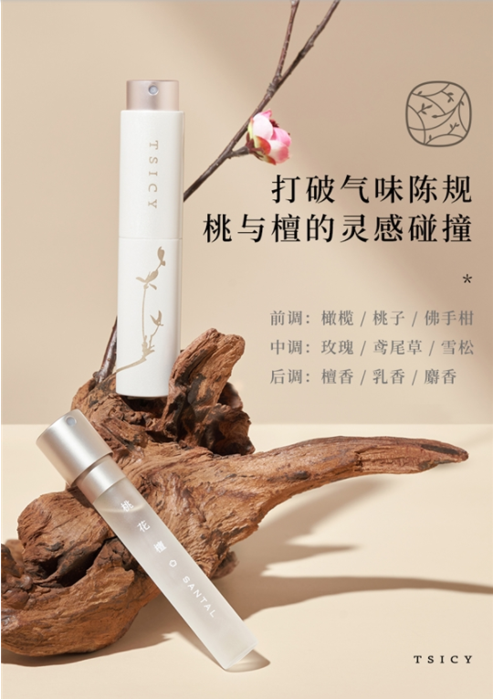 棲溪TSICY聯(lián)手國際香精巨頭Givaudan 再推驚艷新香桃花檀